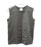 チノ CINOH REFINA SLEEVELESS T-SHIRT ノースリーブ カットソー グレー プルオーバー トップス