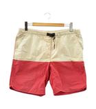 グラミチ GRAMICCI サーフショーツ ショートパンツ L ベージュ レッド バイカラー ボトムス アウトドア