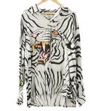 ワコマリア WACKO MARIA TIM LEHI L/S HAWAIIAN SHIRT ティムリーハイ 長袖 ハワイアンシャツ 虎 グレー XL トップス アロハシャツ ☆AA★