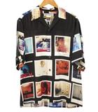ワコマリア WACKO MARIA DAVIDE SORRENTI S/S HAWAIIAN SHIRT TYPE-1 ダヴィデソレンティ ハワイアンシャツ L ブラック 黒 アロハシャツ 半袖 トップス ☆AA★