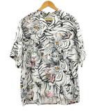 ワコマリア WACKO MARIA TIM LEHI S/S HAWAIIAN SHIRT ティムリーハイ 虎 ハワイアンシャツ 半袖 M ホワイト 白 アロハシャツ トップス ☆AA★