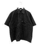クーティー COOTIE T/W Work S/S Shirt ショートスリーブワークシャツ L 黒 ブラック 半袖 ボタンシャツ トップス