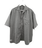  フレッシュサービス FreshService COOLFIBER OPEN COLLAR S/S SHIRT FSC252-50025 オープンカラー ショートスリーブシャツ M グレー 半袖 ボタンシャツ トップス