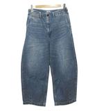 カーキ kha:ki 26SS コットンデニム オーバル ワイドトラウザーパンツ OVAL WIDE TROUSERS mil26hpt3250 インディゴブルー 2 ワイドデニムパンツ ジーンズ ボトムス