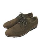 クラークス clarks Gambeson Dress ギャンベソン ドレスシューズ ウィングチップ UK8 グレー系 ビジネスシューズ 革靴