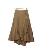 フレイアイディー FRAY I.D ラッフルスカート 1 アシンメトリー ベージュ ボトムス
