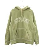 シュプリーム SUPREME Big Stitch Hooded Sweatshirt ステッチロゴ フーデッド スウェット プルオーバー パーカー M グリーン 緑 トップス ☆AA★
