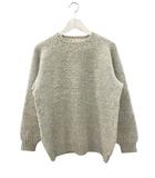 ピーターバランス PETER BLANCE シェットランド クルーネック セーター ニット シャギードッグ 42 ライトグレー
