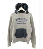 ザ フラットヘッド THE FLAT HEAD 後付けパーカー スウェットパーカー 前Vガゼット 丸胴 グレー ネイビー L