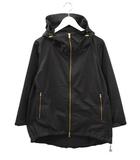 ドゥーズィエムクラス DEUXIEME CLASSE BONJOUR MADAME ボンジュールマダム ナイロン フルジップ ブルゾン フーデッドジャケット 黒 ブラック ジップアップ アウター