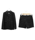 マークジェイコブス MARC JACOBS ジャケット ショートパンツ セットアップ 2 黒 ブラック ブレザー アウター ボトムス 上下セット