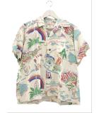 サンサーフ 東洋 SUN SURF アロハシャツ HISTORY OF THE ISLAND ハワイアンシャツ SS33324 オフホワイト S