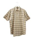 バーバリー ロンドン BURBERRY LONDON シャツ 半袖 チェック L ベージュ系 トップス