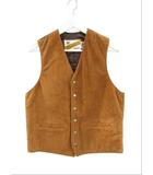 ショット SCHOTT スウェードベスト 321USV SUEDE MC VEST レザー ブラウン USA製 M