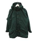 エディーバウアー EDDIE BAUER 80s 90s 黒タグ マウンテンパーカー 裏地チェック L グリーン ジャケット
