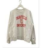 リバースウィーブ スウェット トレーナー 3段プリント FAIRFIELD グレー