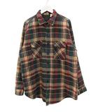 ファイブブラザー FIVE BROTHER 90s 裏地付き ネルシャツ シャツジャケット XL チェック柄 USA製 ヴィンテージ