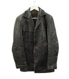 M.I.C. Cuir フランス レザージャケット ハーフコート 96 80 ブラック
