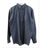 エルエルビーン L.L.BEAN ボタンダウンシャツ 長袖シャツ カナダ製  ヘリンボーン 0WU88 ネイビー L
