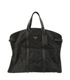 プラダ PRADA スーツバッグ ガーメントバッグ ハンガー付き 黒 ブラック スーツケース ガーメントケース BAG カバン 鞄 ☆AA★