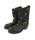 レッドウィング REDWING 2268 エンジニアブーツ 8D ブラック 08年製 スチールトゥ レザー