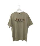 アヴィレックス AVIREX ピンナップガール ロゴ プリント Tシャツ XL 半袖 カットソー ベージュ トップス
