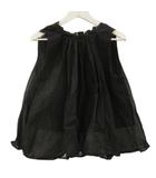 マリリンムーン Marilyn Moon sheer cotton gather blouse シアーコットンギャザーブラウス 黒 ブラック フレア トップス ノースリーブ