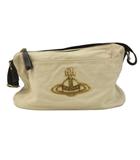 ヴィヴィアンウエストウッド Vivienne Westwood キャンバス ショルダーバッグ オーブ アイボリー系 かばん 鞄 ☆AA★
