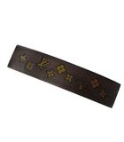 ルイヴィトン LOUIS VUITTON モノグラム シルヴァニア バレッタ 茶 ブラウン ウッド ヘアアクセサリー ☆AA★