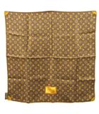 ルイヴィトン LOUIS VUITTON モノグラム カレ クラシック シルク スカーフ ブラウン 茶 M72270