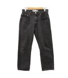 リーバイス Levi's 505 ブラックデニム ジーンズ レギュラーフィット 黒 W34