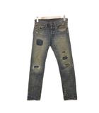 デニム&サプライ ラルフローレン DENIM & SUPPLY RALPH LAUREN デニムパンツ 29 テーパード ジーンズ ダメージ加工 インディゴブルー ボトムス