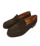 ジェイエムウエストン J.M.WESTON Signature loafer #180 シグニチャーローファー スウェード 6 1/2 D 茶色 ブラウン レザーシューズ 革靴 ビジネスシューズ