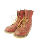 レッドウィング REDWING 半円犬タグ レースアップ ブーツ レザー 靴 シューズ 31135 US製 7 1/2 26.0㎝ 赤茶 レッドブラウン