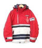 デサント DESCENTE ヴィンテージ ジャケット スキー ウエア ワッペン バイカラー SS 白 レッド ORG