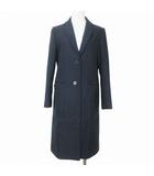 ユナイテッドアローズ UNITED ARROWS manteco生地 チェスターコート ロング ウール 紺 ネイビー 36 S相当 ■GY09 X