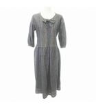 ピンクハウス PINK HOUSE ヴィンテージ VINTAGE 90s デニム ワンピース リボン 七分袖 日本製 ダークグレー