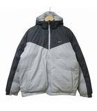 ナイキ NIKE ダウンジャケット ナイロン ワンポイント 男の子 子供服 160cm フード ジップアップ バイカラー ブラック グレー X