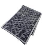 ルイヴィトン LOUIS VUITTON モノグラム エシャルプ スキー カシミヤ マフラー 総柄 黒 ブラック A0707