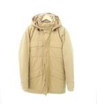 エディーバウアー EDDIE BAUER 美品 グースダウンジャケット ミリタリー アウター フード Mサイズ ベージュ