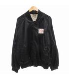  アーバン AUBURN スポーツウエア SPORTS WEAR ヴィンテージ ナイロンジャパン ブルゾン USA製 XL 黒 ブラック /GV ■MET1