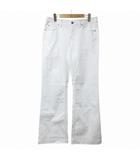 エルエルビーン L.L.BEAN ホワイトデニム パンツ ジーンズ ブーツカット ストレッチ 6 L相当 白 ■MET1 X