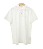 モンクレール MONCLER ポロシャツ 半袖 310918347050 ロゴワッペン 鹿の子 カットソー 国内正規 XL 白 ホワイト