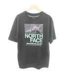 ザノースフェイス THE NORTH FACE 美品 スウィッチングロゴ Tシャツ バックプリント トップス 半袖 NT32338 XLサイズ 黒 ブラック