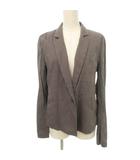 セオリー Theory ジャケット 1B 長袖 無地 薄手 2 約Mサイズ 茶 ブラウン ■YHS3