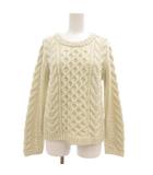 スローブ イエナ SLOBE IENA ニット セーター ケーブル柄 F アイボリー /JS ■YHS6