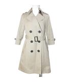 ギルドプライム GUILD PRIME トレンチコート 6分袖 ベルト付き 34 S相当 ベージュ ■YHS6 /X