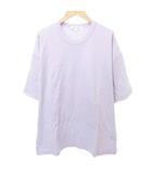 アーバンリサーチ URBAN RESEARCH タグ付き Tシャツ 半袖 クルーネック 無地 薄手 Lサイズ 紫 パープル ■YHS6