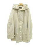 ナノユニバース nano universe タグ付き M62型ミリタリー オーバー コート ロング フーデッド ジャケット L ライトグレー ■YHS7