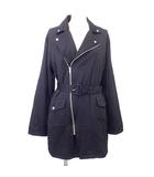 ジュエティ jouetie タグ付き ライダース風 ジャケット コート M 黒 ブラック ■YHS7 A1017